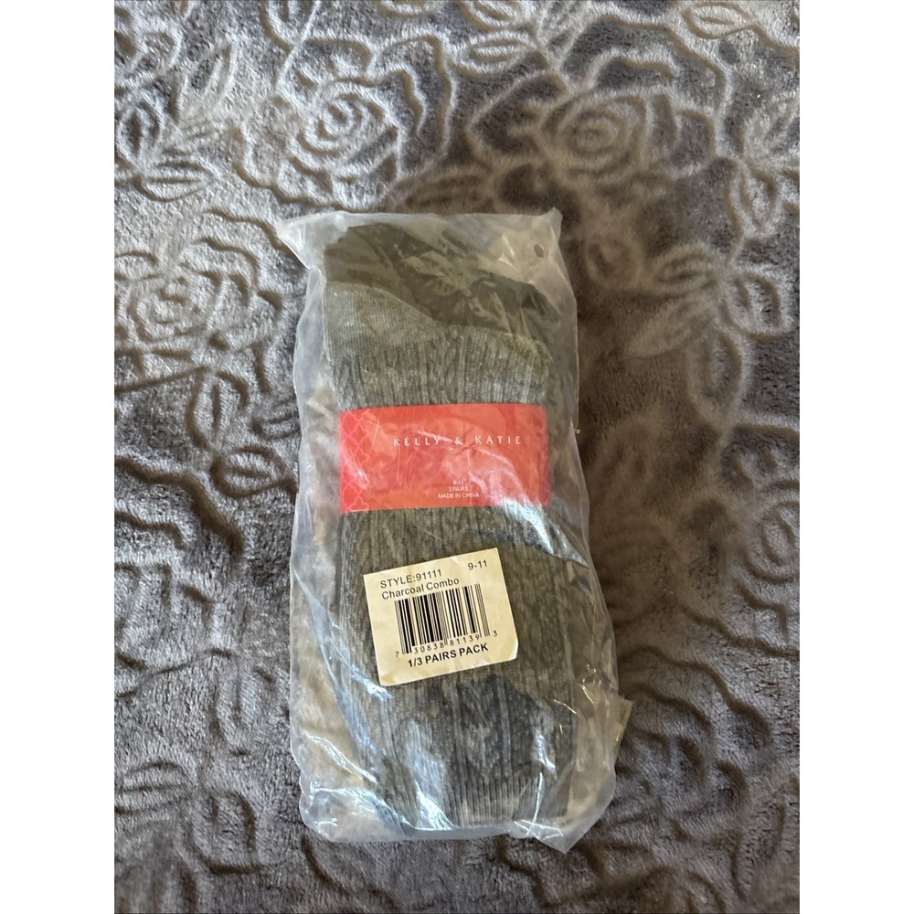kelly and katie Socks 3-pack Sz. 9-11